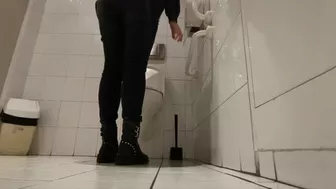 Work Toilet With Huge Fart - Hope Noone Heard That