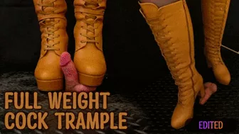 Full Weight Cock Cbt Trample In Leather Brown Boots With Tamystarly - (Edited Version) - Ballbusting, Bootjob, Cbt, Heeljob, Femdom, Shoejob, Ball Stomping, Foot Fetish Domination, Footjob, Cock Board, Crush, Trampling