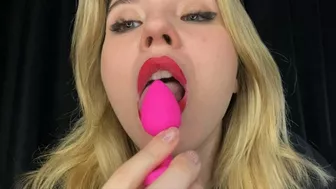 Turned Into Butt Plug For Tongue Massage