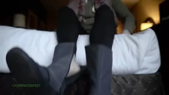 Leggings And Barefeet' Hungarian Milf Invites You To Her Room, Part 5, Red Toes, Foot Fetish