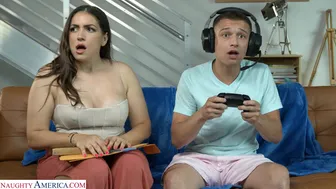 Busty Hot Tutor Gets Creampied By Gamer Guy