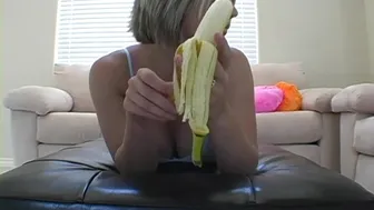 Cock Teasing Teen Peels Banana