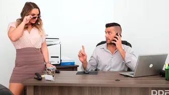 Playful Model With Huge Boobs Cali Carter Fucked By Her Boss