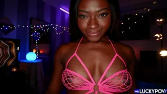 Pink Fishnet Beauty