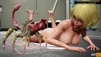 [Fallen Doll] Alien Rapan Fucks A Beautiful Girl In The Mouth, Ass And Boobs [60Fps.3D.hentai]