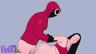 Squid Game Hentai Porn - Girl Fucks With The Masked Man To Win The Game