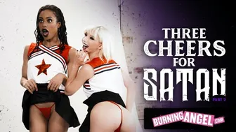 Cheerleaders Kenzie Reeves & Kira Noir Get Destroyed By The Football Team Leader