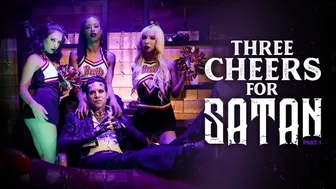 Three Little Cheerleaders For Satan's Cock