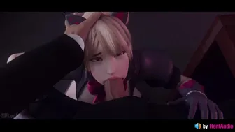 D.va Sucks Her Boss Off Till He Cums On Her Face (With Sound) 3D Animation Hentai Game Overwatch