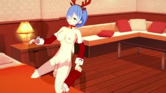 Re:zero Rem Gets A Creampie For Christmas