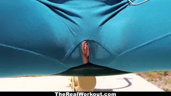 Workout Babe Gets Exposed & Dicked Down