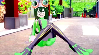 My Hero Academia Hentai: Touching Tsuyu Asui Pussy Until Shaking Orgasm