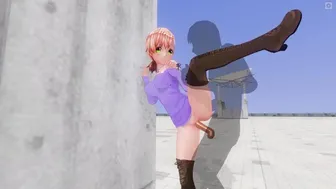 3D Hentai Met A Mistress In A Shopping Center And Fucked On The Roof