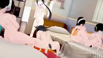 Kemono Friends: Princess, Koutei, Jane, Fururu And Iwaby Harem Sex