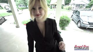 Chubby Blonde Blowjob Audiction