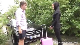 Cute Muslim Fucked Outdoors