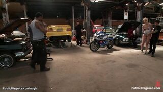 Blonde Fucked With Tools In Garage