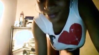 Black Babe With Great But Shaking It On Webcam (Mrno)